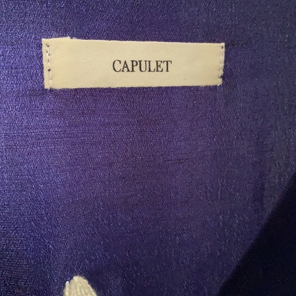 CAPULET LIDA NAVY PAJAMAS STYLE TOP SIZE SMALL - Picture 6 of 9
